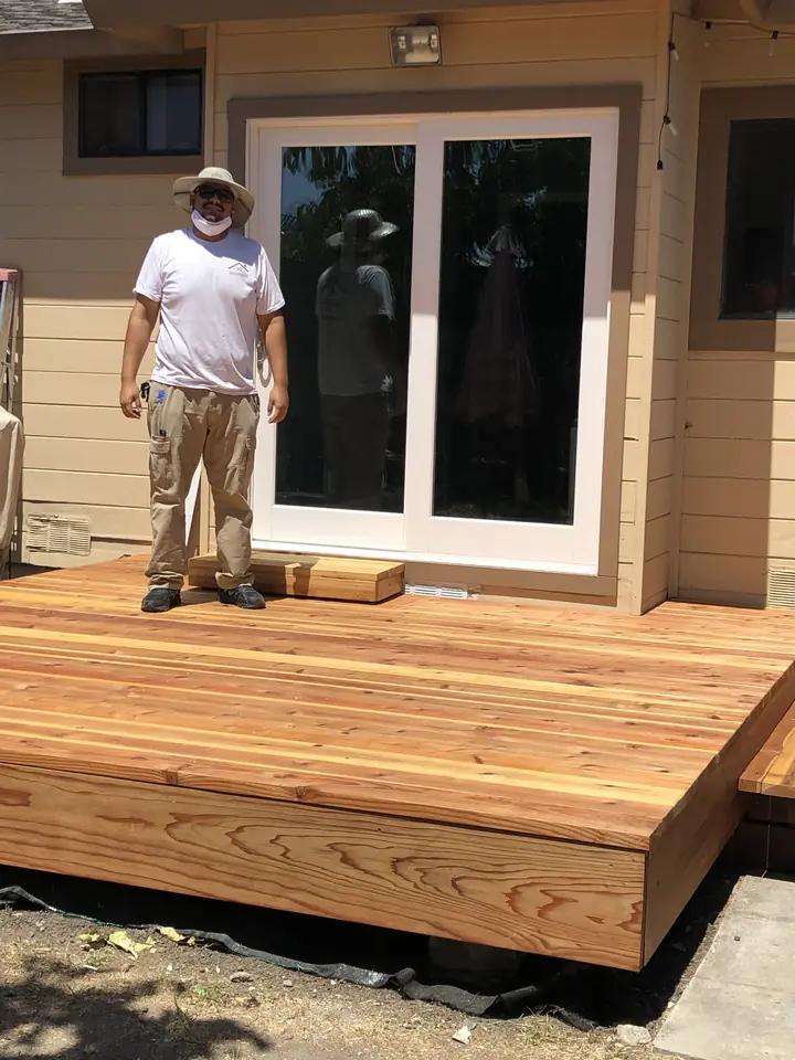 Deck project in San Carlos