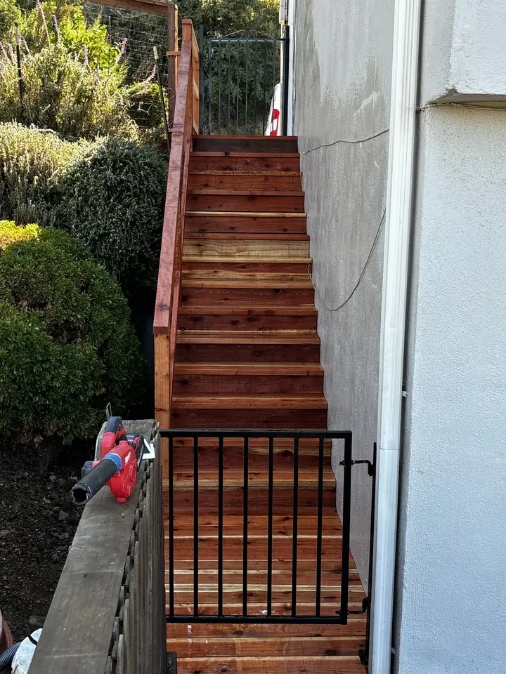 Outdoor Stairs project in Belmont — after, photo 1 of 4
